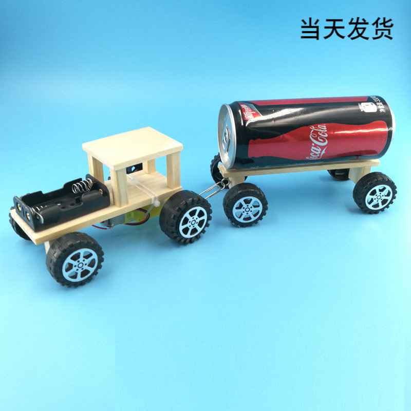 diy creative manual assembly material bag eco-friendly train students tech small making invention homework experimental toy