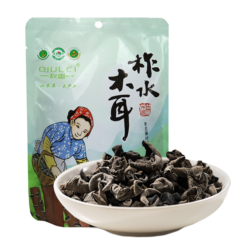 陕西秦岭特级柞水黑木耳85g