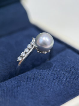 Small crown ring 7-8mm zhenduo ma silver blue colorful s925 silver twisted arm full of diamonds embellished style smart and elegant