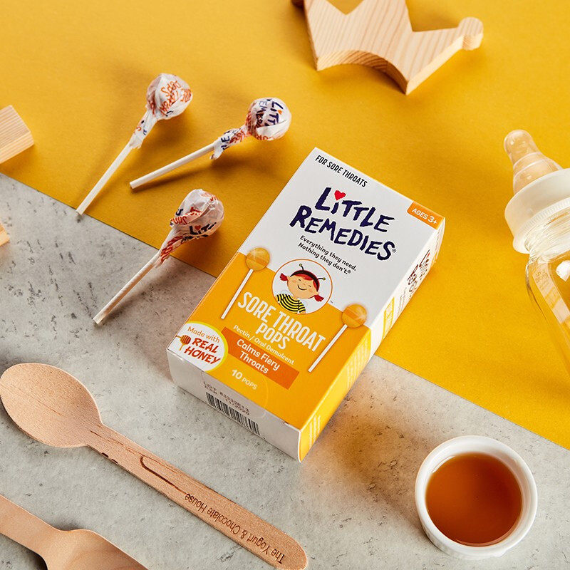The United States imports little remedies children's natural honey lollipops to relieve baby's cough 24-12 months