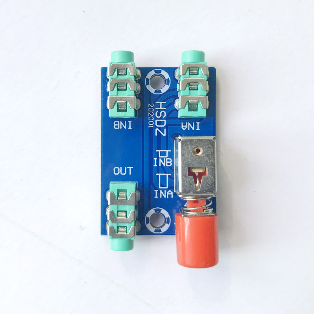 Audio switch board manual switch selection output 3 5 audio seat two sets of input selected one