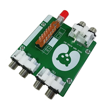 New audio switch board two sets of audio input switches to select the output RCA Lotus AV base unique fretless