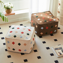 Nordic creative low stool home living room sofa stool modern simple pier internet celebrity ins style home shoe changing square stool