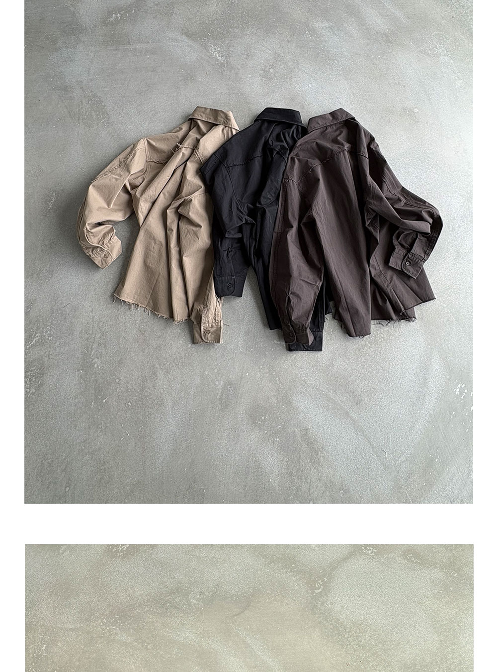 Anniehall Frayed-Edge Oversized Shirt