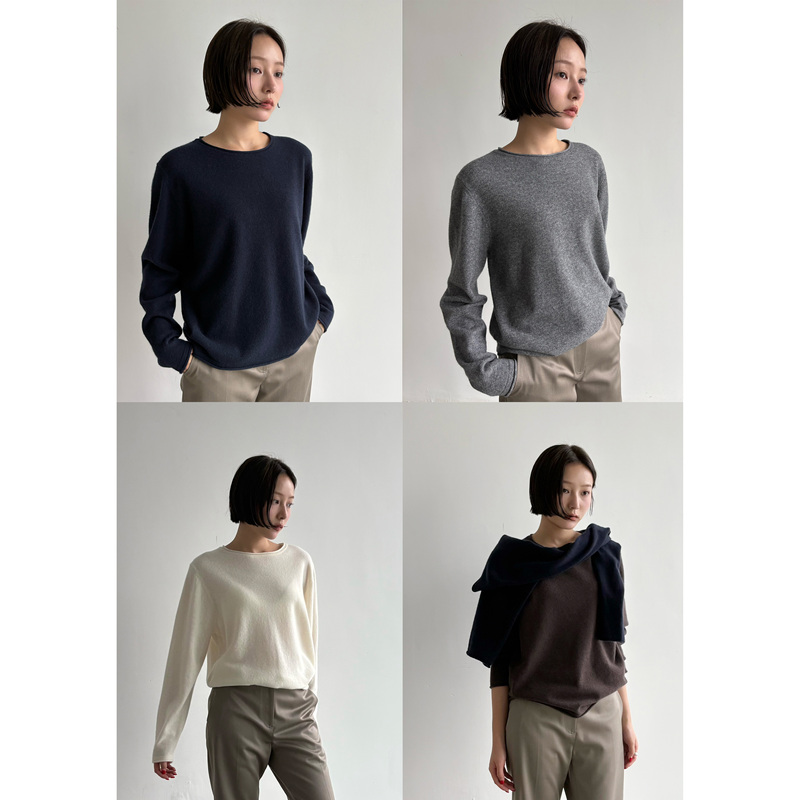 Anniehall26Fw'Unspeakable Softness' 100% Wool Rolled Collar Knit Sweater Anniehall26Fw'Unspeakable Softness' 100% Wool Rolled Collar Knit Sweater
