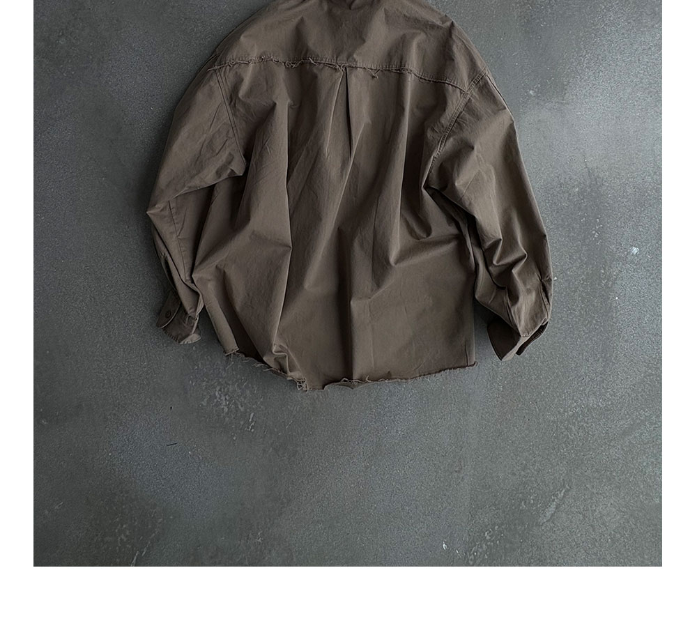 Anniehall Frayed-Edge Oversized Shirt
