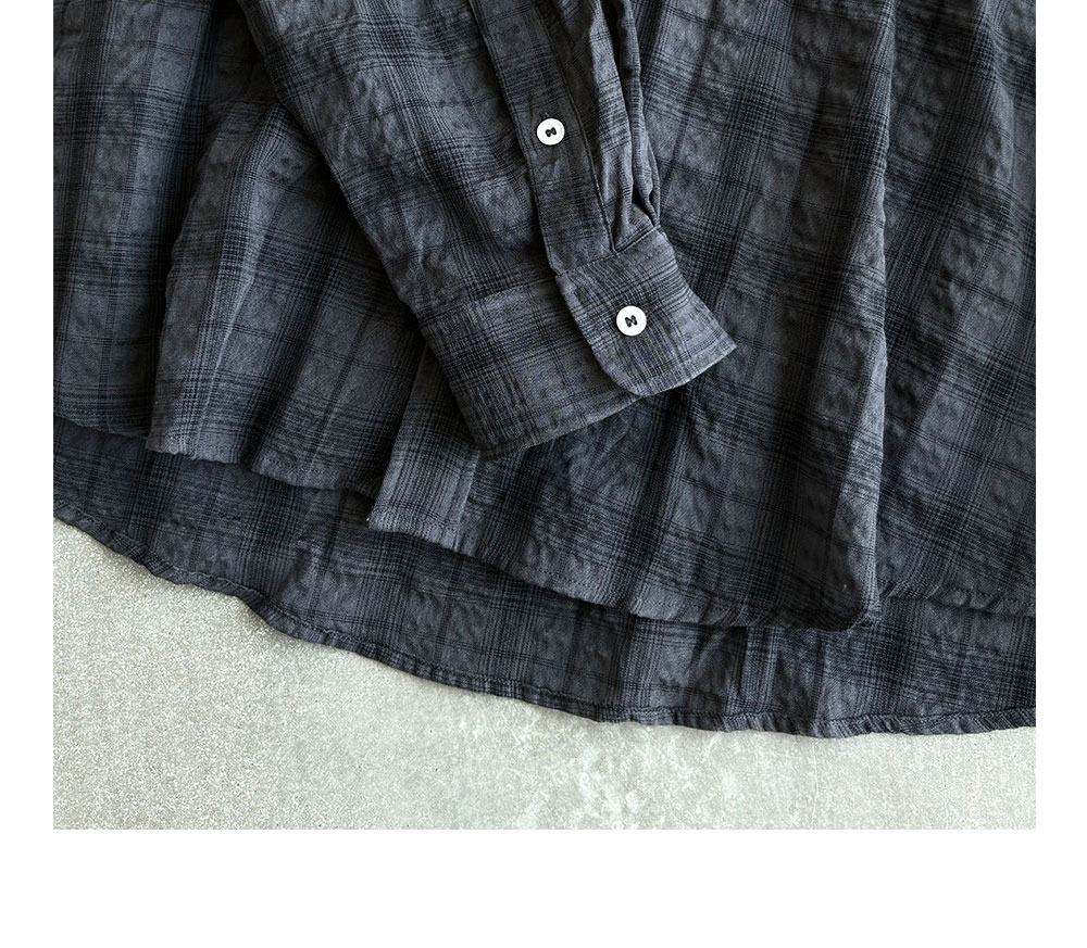 Anniehall Plaid Loose Shirt