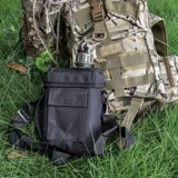Тактическая сумка через плечо, подтяжки, вместительный и большой альпинистский чайник подходит для пеших прогулок для воды, в американском стиле