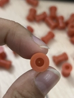 50 оранжевых кусочков (отметьте, есть отверстия или нет)