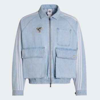 Adidas/Adidas Originals Men's 26 Years Sports Casual Washed Vintage Denim Jacket Kx4824