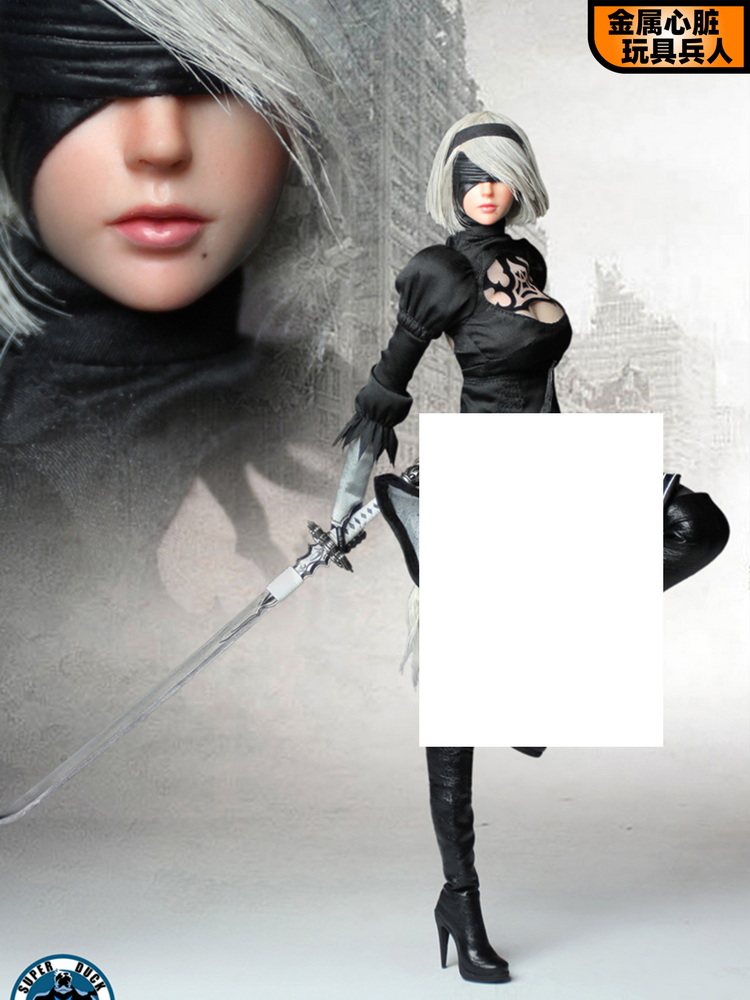 SUPER DUCK SET015 1 6 Cyborg Neil Automata 2B Sister Doll Model Hand Figure Ready in Stock