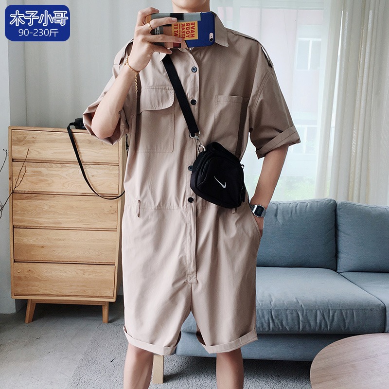 Summer Pants Male Trend Shorts Tooling 100 Hitch Ride Tide Card Students EVEN SUIT CLOTHES NEW LOOSER