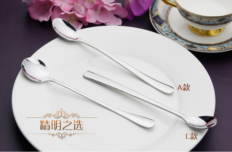 Muỗng cà phê thép không gỉ nhỏ ladle sáng tạo cát băng muỗng khuấy muỗng món tráng miệng muỗng đồ dùng cà phê