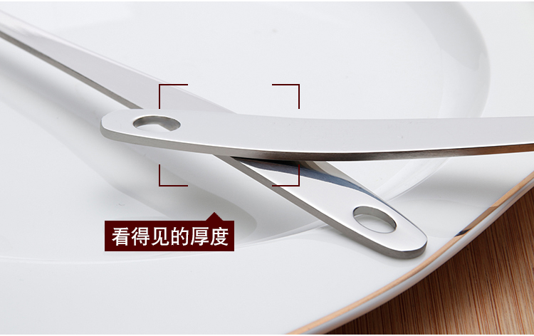 Dày thép không gỉ súp muỗng súp cháo muỗng lớn cháo dài xử lý lẩu muỗng chao muỗng nhà bếp chảo xào
