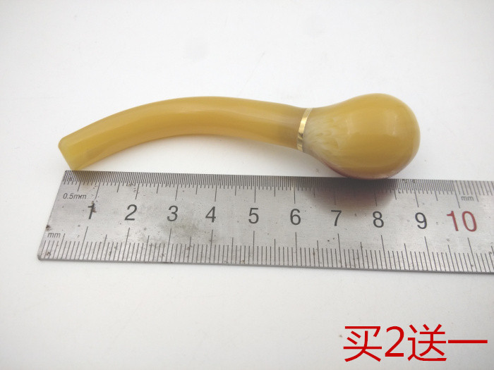 Horns Tobacco Bullfighting Bent Old Natural Horn Smoking cigarette holder Artisanal Dual-use tobacco Cigarette Butts for Men's Small Number Tobacco Cigarette Butts