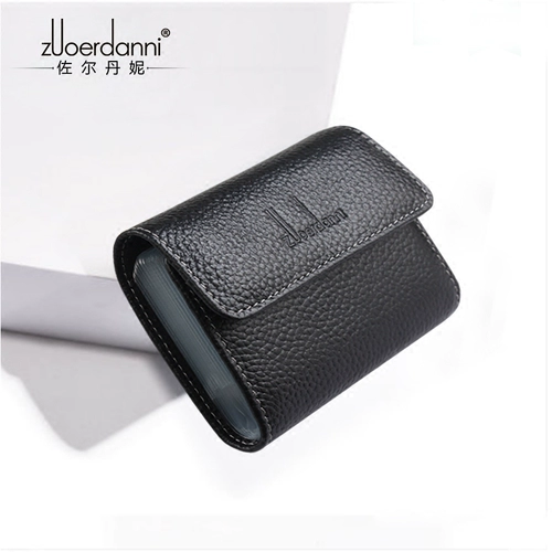 Ультратонкий кожаный картхолдер, сумка через плечо, карточки для визитных карточек, банковская карта