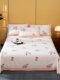 High-end thickened old coarse cloth sheet single piece pure cotton 100 cotton single large flower bed single pillowcase 2 piece set not to run the bed
