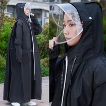 Tide brand raincoat coat male and female adult student riding hike single outdoor bicycle fashion portable poncho