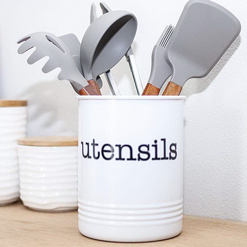 Baking tableware storage tube household knife and fork chopsticks iron tube Nordic style ins multi-functional kitchen tool storage box