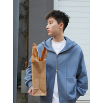 knighttom2 Month Spring New Grey Aroma Artichoke Colour ash Blue Multi-split knit Lianhood cardiovert jacket woman