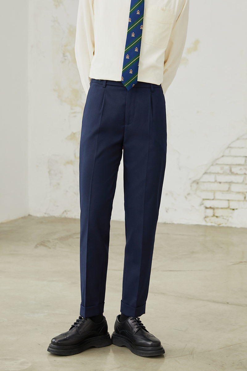 Knighttom2 month without gender spring dress Tibetan green western pants female neutral wind small sub-handsome gas straight drum long pants