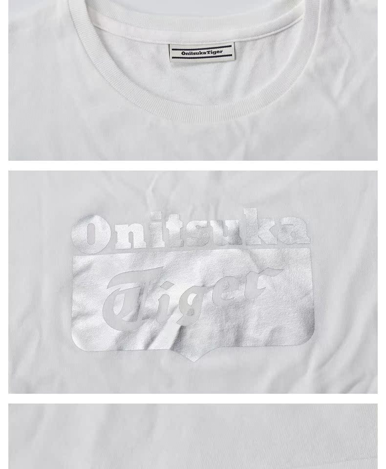 Onitsuka Tiger / Onitsuka Tiger nam và nữ của các quan chức biểu tượng T-shirt ngắn tay áo thun xu hướng 2183A055 - Áo phông thể thao áo thun dài tay the thao nam