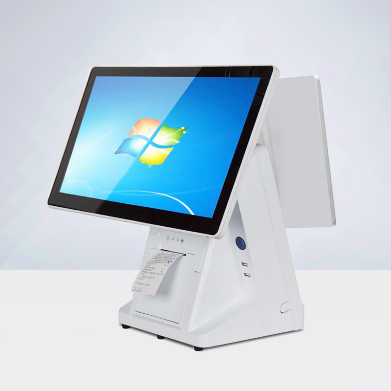 15 6-inch wide-screen touch cash register POSAll dual-screen tobacco and alcohol shopping mall milk tea catering a la carte clothing store