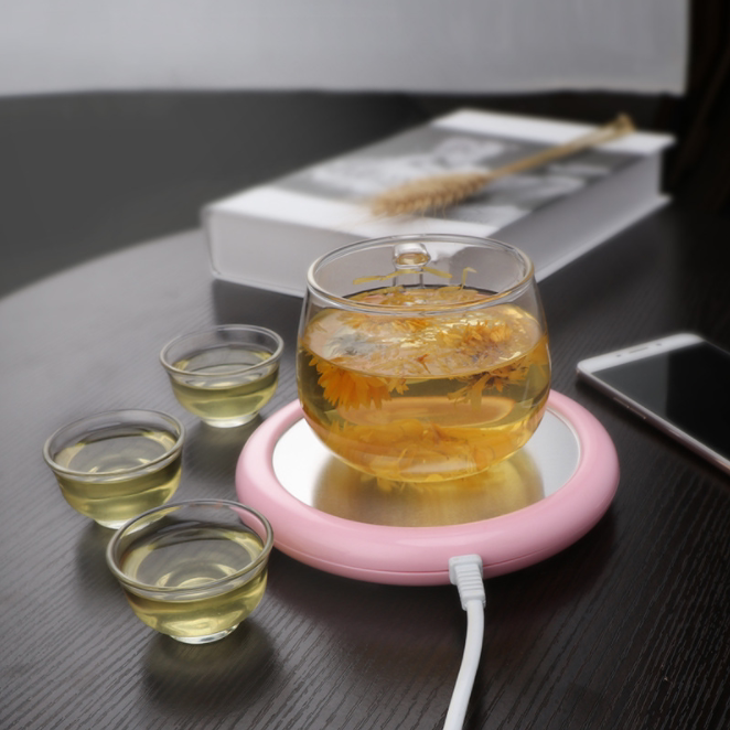 Milk insulation mat Household thermostat treasure mini heater Electric insulation base Warm tea water warm milk insulation coaster