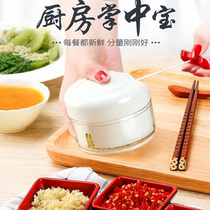 Kitchen mini garlic artifact Garlic masher Manual garlic masher Garlic small cutting and pressing garlic stirrer Garlic shredder