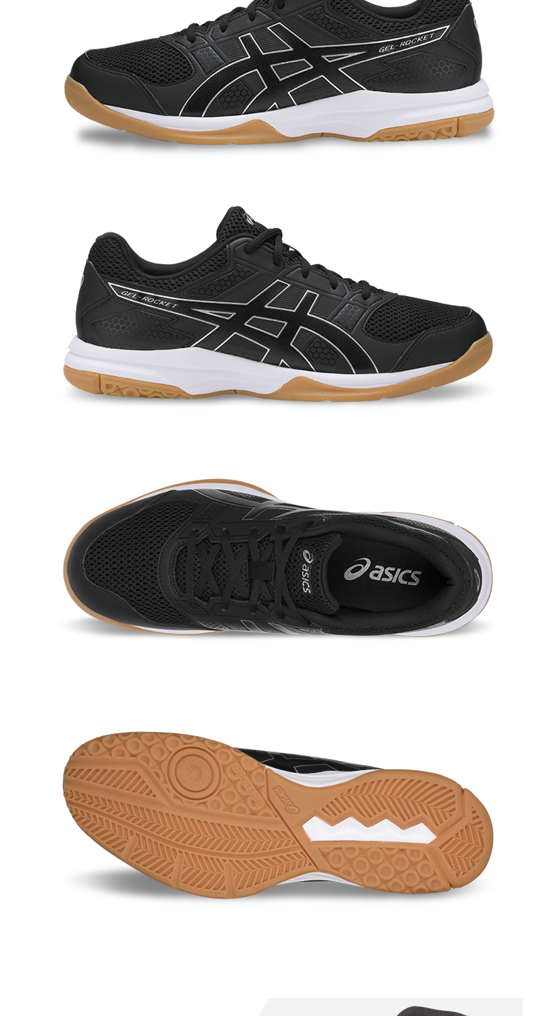 ASICS yaseshi GEL-ROCKET 8 đôi giày cầu lông có trọng lượng nhẹ của nam giới B706Y giày the thao nam hàng hiệu