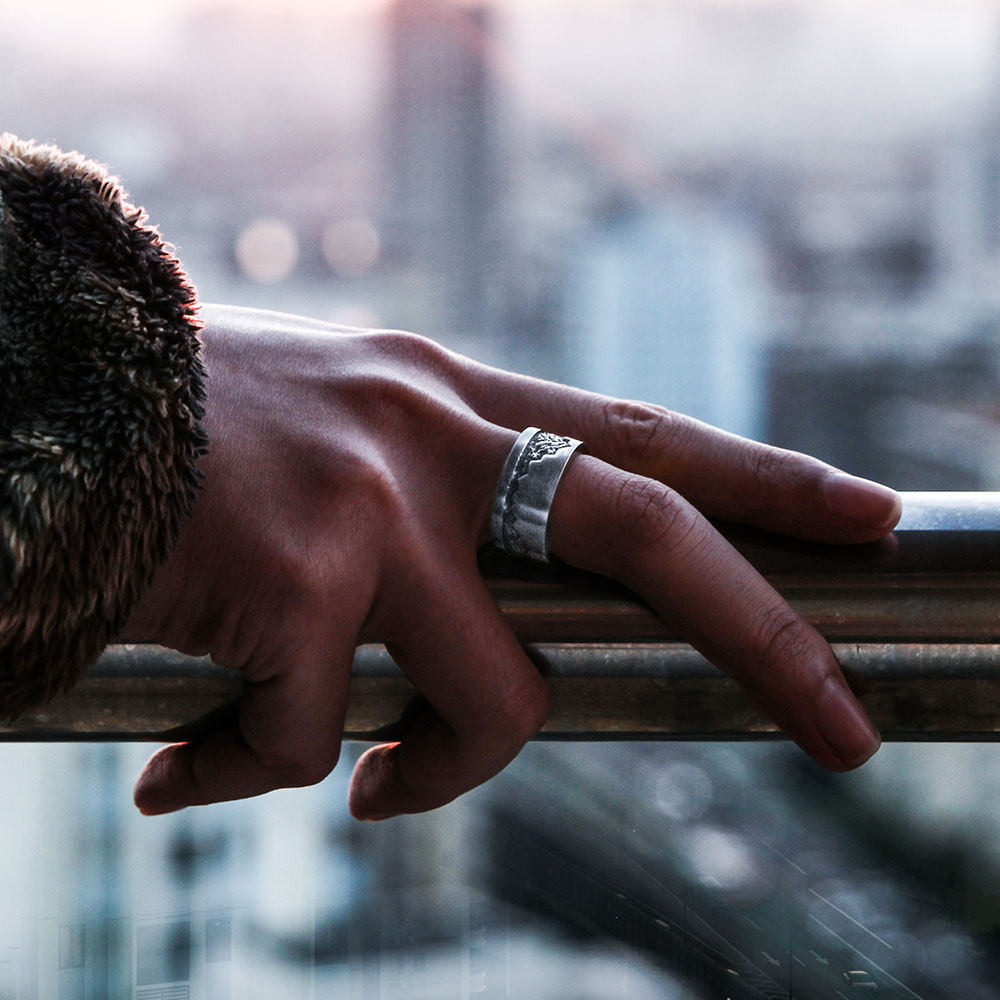 Bague homme DISSOLVE en Acier au titane - Ref 3087605 Image 4