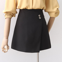 a - word skirt in 2022 - spring new irregular bag skirt Han edition is a thin and high waist short skirt summer