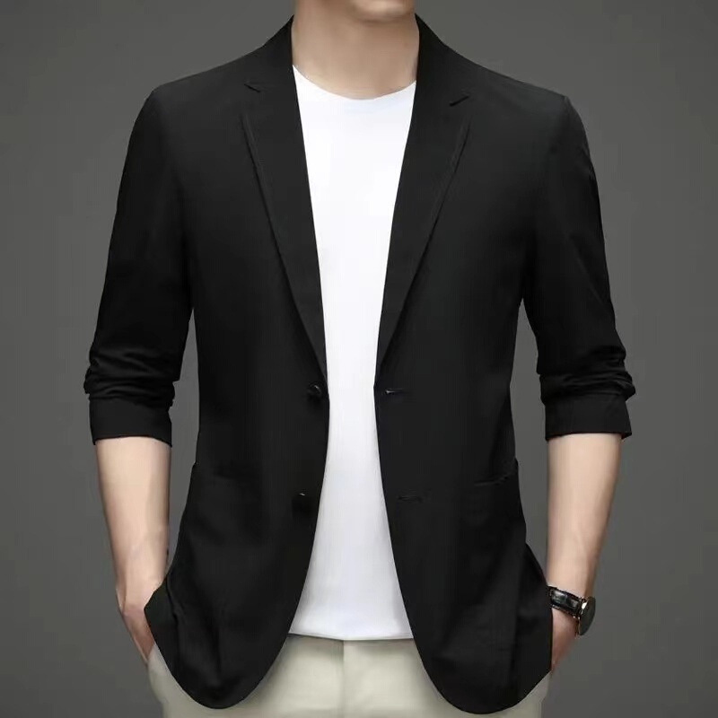 Men's Summer Ultra-Thin Sun Protection Small Suit Jacket Men's Ice Silk Quick-Drying Business Casual Small Suit Jacket Men's Clothing Men's Summer Ultra-Thin Sun Protection Small Suit Jacket Men's Ice Silk Quick-Drying Business Casual Small Suit Jacket Men's Clothing