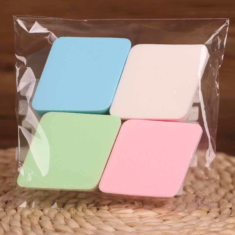 Wet puff four-piece diamond puff