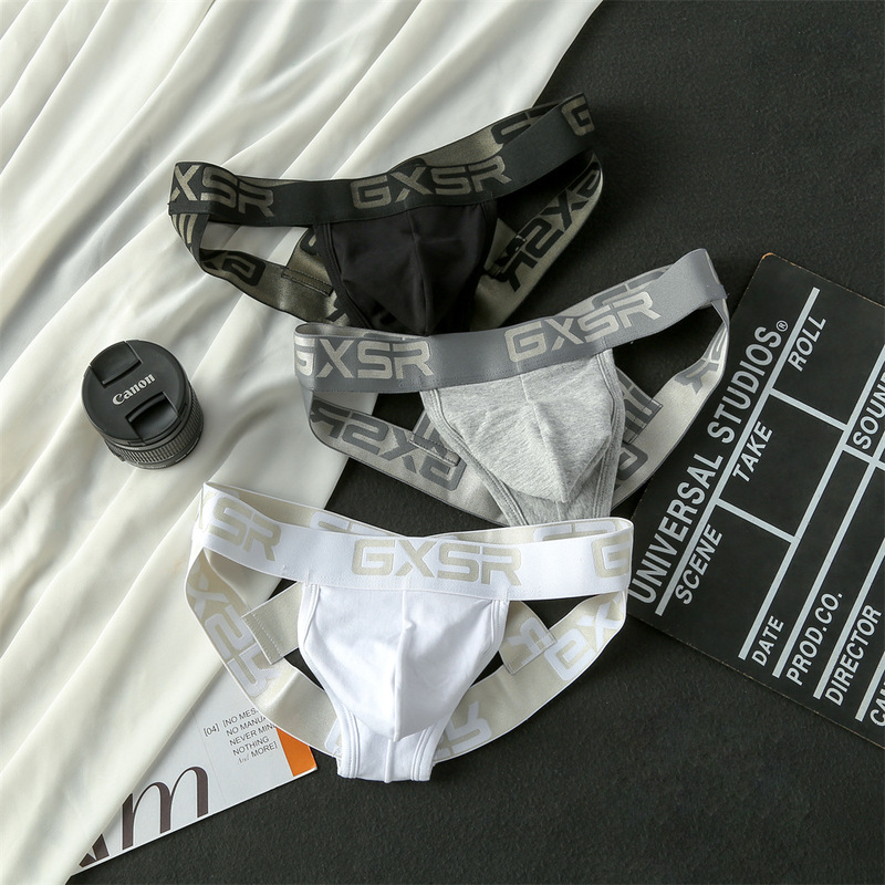 New Men's Underwear, Pure Cotton, Sexy Cross-Back, Low-Waist, Elastic, Anti-Chafing, Fashionable and Trendy, Hot Sale