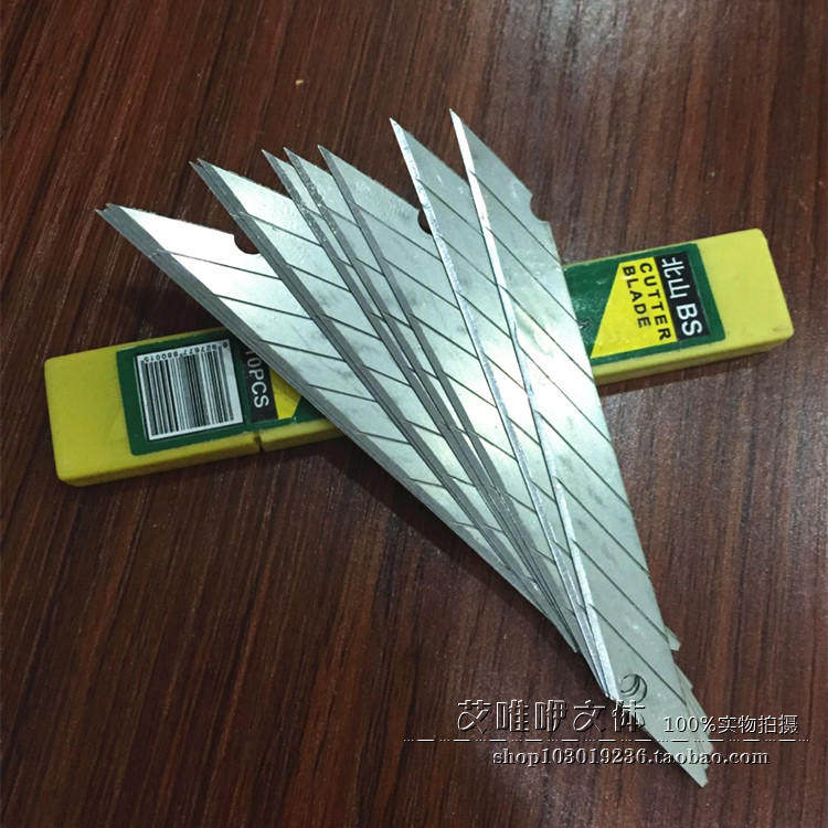 North Mountain @-80 Engraving Blade Beauty Workout Knife Sheet 30 Degrees Angle Tip Blade Small Mery Work Knife Sheet 10 Piece Case