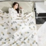 Khách sạn bẩn túi ngủ cotton xách tay du lịch người lớn kinh doanh trong nhà chống bẩn đơn đôi khách sạn tấm du lịch túi ngủ cho bé 2 tuổi