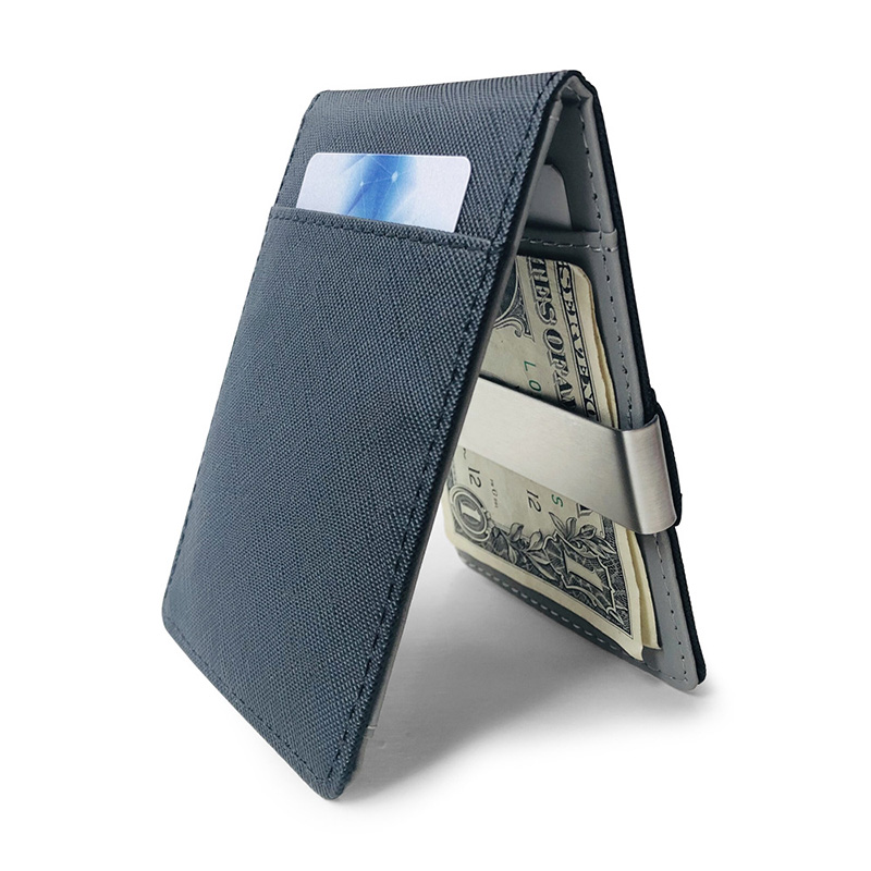Ultra Thin Zero Money Clip Men Leather Clips Metal Stainless Steel Wallet Money Clip Bill Notes Wallet Wallet Short