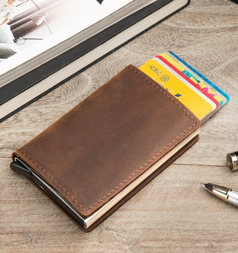 Корковая анти -мастерская кисть RFID Автоматическое пакет кредитных карт