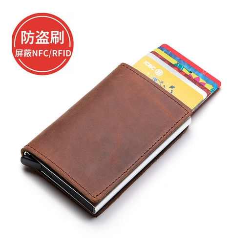 Корковая анти -мастерская кисть RFID Автоматическое пакет кредитных карт