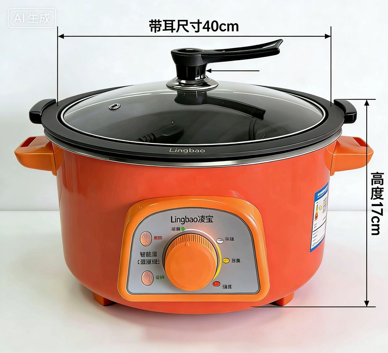 Automatic Rice Cooker for Crispy Rice and Porridge, Cast Iron Inner Pot Without Coating, Special for Farmhouse Firewood Cooking, Lingbao Brand