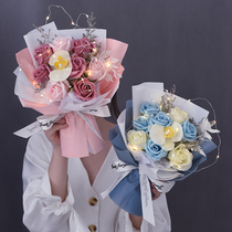 Simulation rose Phalaenopsis soap Hollow natural dry bouquet lover grass birthday gift Super fairy to send girlfriend