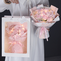 Net red Natural dried flower star rose soap bouquet graduation confession girlfriend birthday gift girlfriends