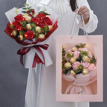 Creative Ferrero Chocolate Snacks Bouquet Candy Rose Table White for Girls Childrens Birthday Gifts