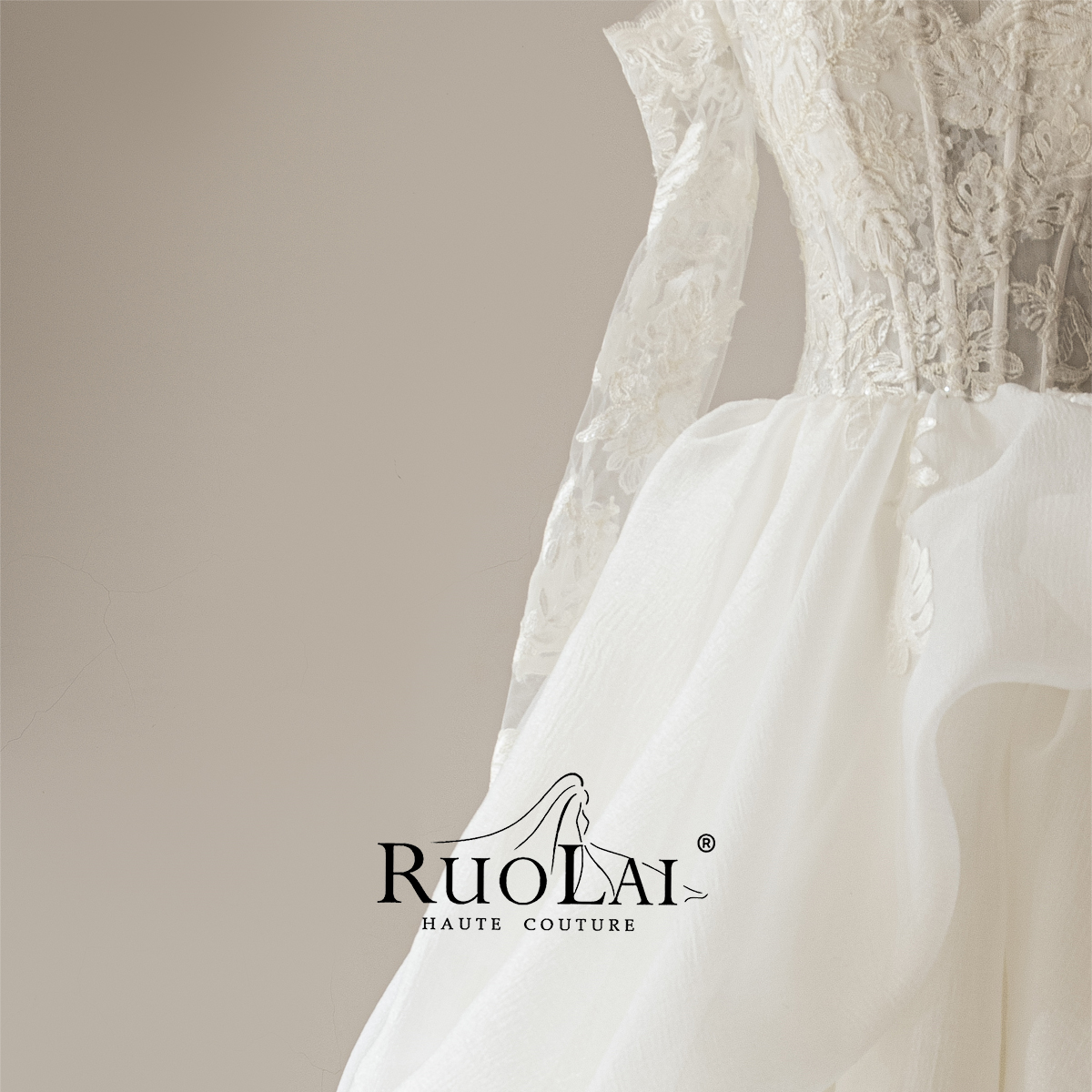 Tube top, lace wedding dress for bride, french style, long sleeve, lace dress Tube top, lace wedding dress for bride, french style, long sleeve, lace dress
