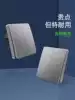 Dark gray wireless switch panel wiring-free remote control switch household lights intelligent free paste double cut switch