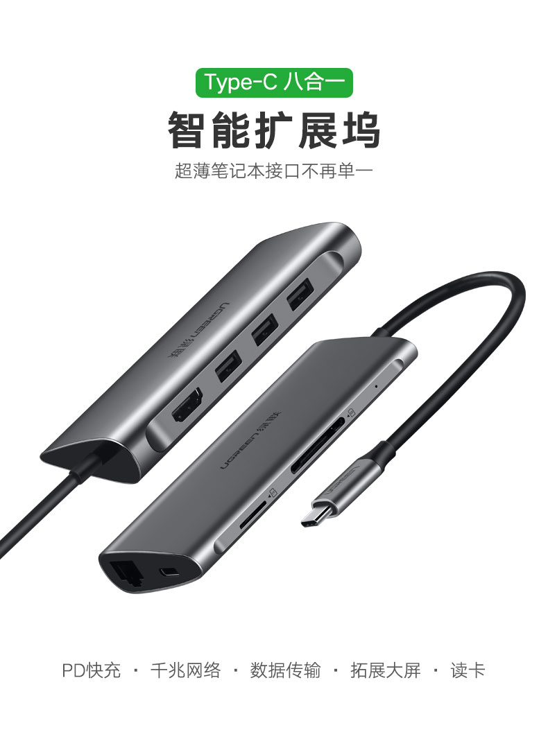 Green Link type-c biến hdmi Máy tính Apple macbook chuyển đổi cáp mạng mac bộ chuyển đổi macbookpro phụ kiện giao diện máy chiếu typec cho máy tính xách tay Huawei kê pro