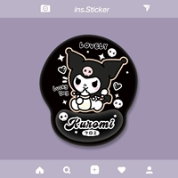 Черная нижняя маленькая библиотека силиконовая мышиная прокладка