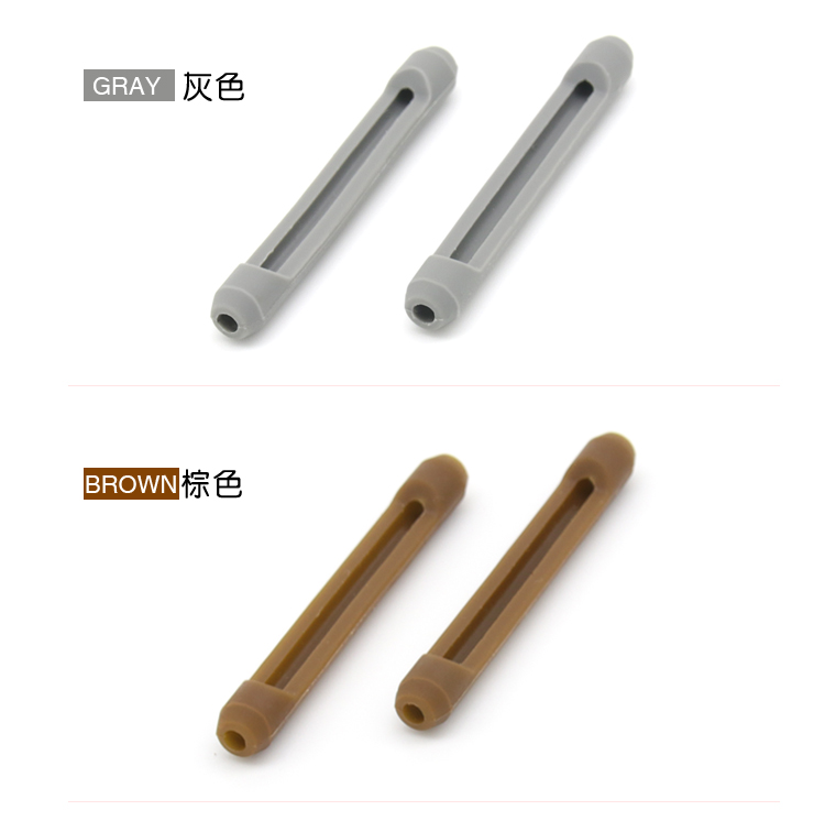 Kính chống trượt silicone chân tấm tấm gương chân tai hỗ trợ khung mắt phụ kiện cố định nút bịt tai ống móc - Kính khung gọng kính titan