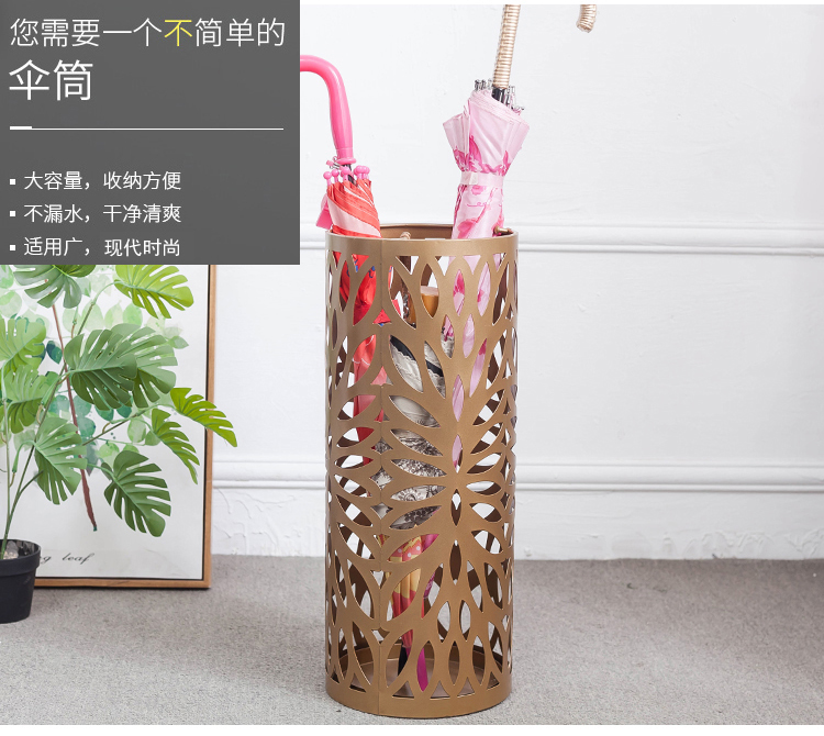 Ô đứng lưu trữ xô nhà khách sạn sảnh cửa hàng văn phòng treo ô sáng tạo ô cửa kệ - Kệ kệ inox 3 tầng